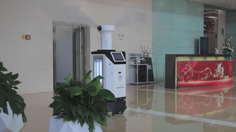 山東省消毒機器人應用圖片