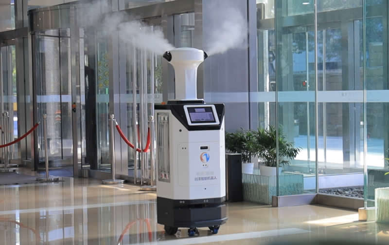 內蒙古消毒機器人采用霧化消毒案例圖片