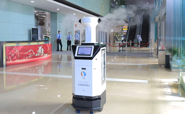 浙江省消毒機器人公共區域消殺圖片
