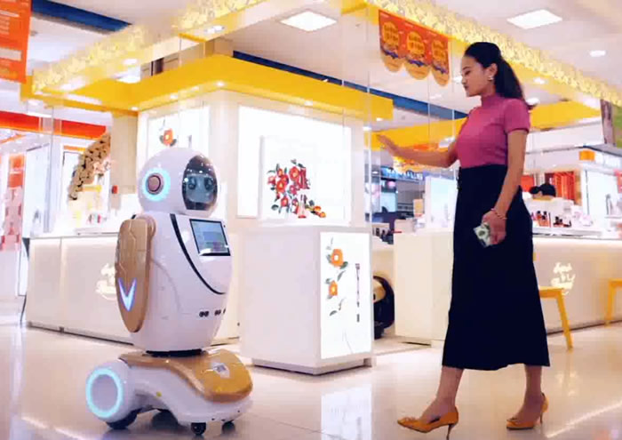 江蘇迎賓機(jī)器人