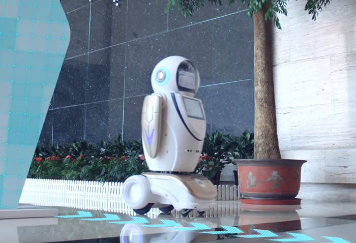 山東景區(qū)迎賓講解機器人