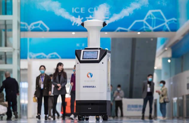 全自動霧化消毒服務機器人