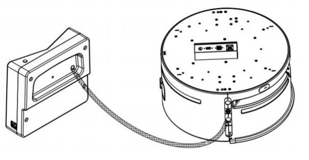 消毒機(jī)器人手動(dòng)充電示意圖