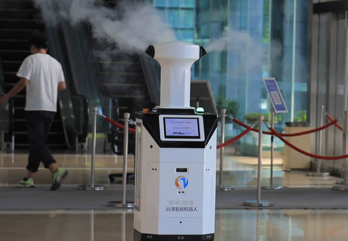 安徽防疫消殺機器人消殺圖片