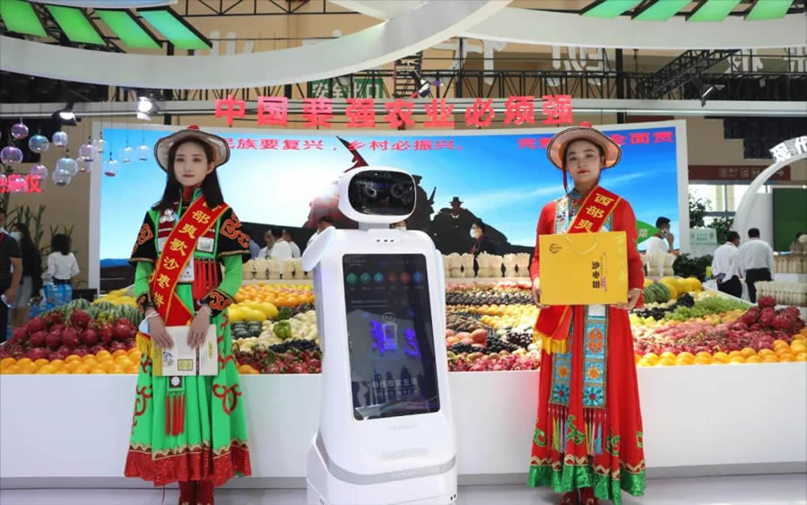 創(chuàng)澤大屏商用機(jī)器人圖片